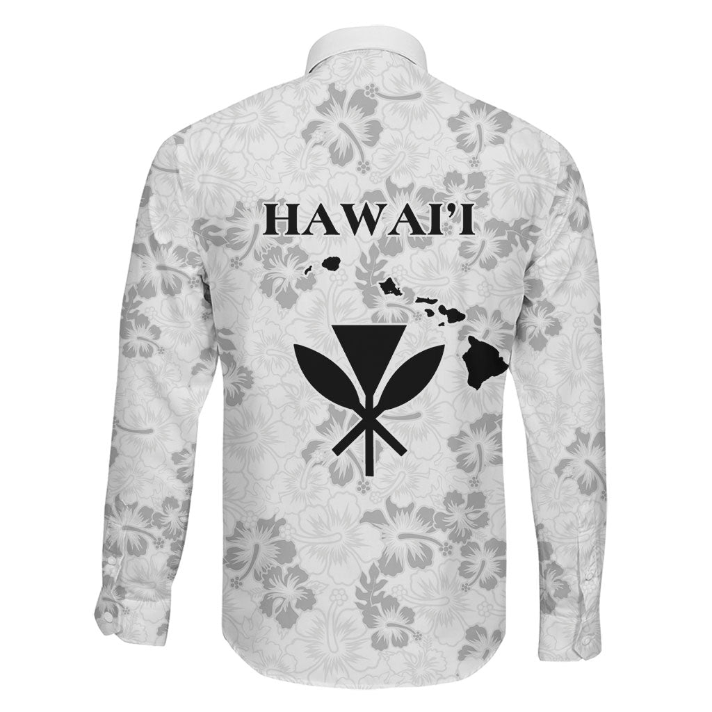 Hawaii Lei Kamehameha Family Matching Off Shoulder Maxi Dress and Hawaiian Shirt Ke'oke'o Seamless Pattern Hibiscus Flower