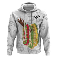 Hawaii Lei Kamehameha Hoodie Ke'oke'o Seamless Pattern Hibiscus Flower