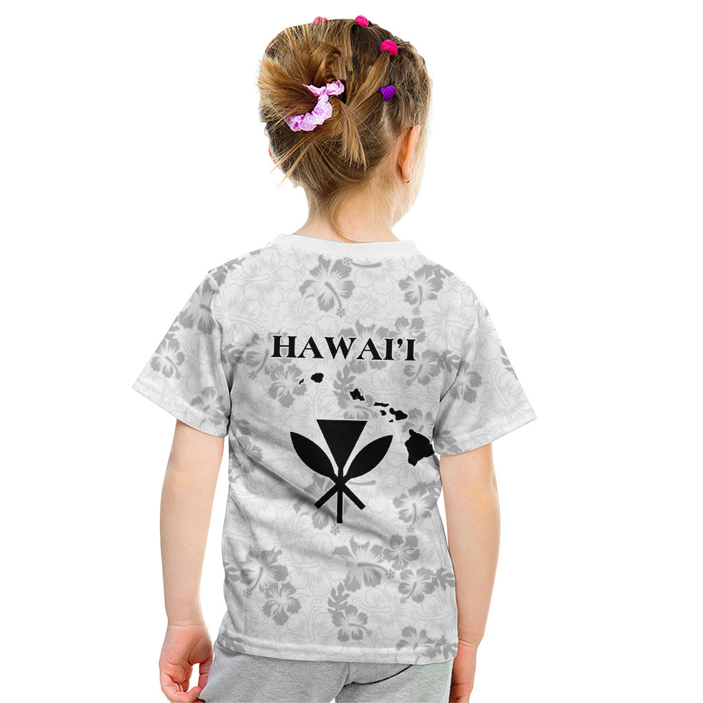 Hawaii Lei Kamehameha Kid T Shirt Ke'oke'o Seamless Pattern Hibiscus Flower