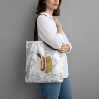 Hawaii Lei Kamehameha Tote Bag Ke'oke'o Seamless Pattern Hibiscus Flower