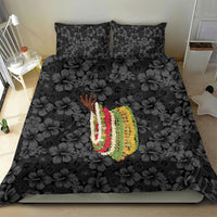 Hawaii Lei Kamehameha Bedding Set Ele'ele Seamless Pattern Hibiscus Flower