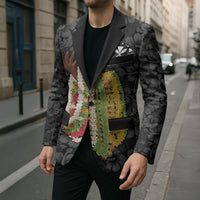 Hawaii Lei Kamehameha Blazer Ele'ele Seamless Pattern Hibiscus Flower