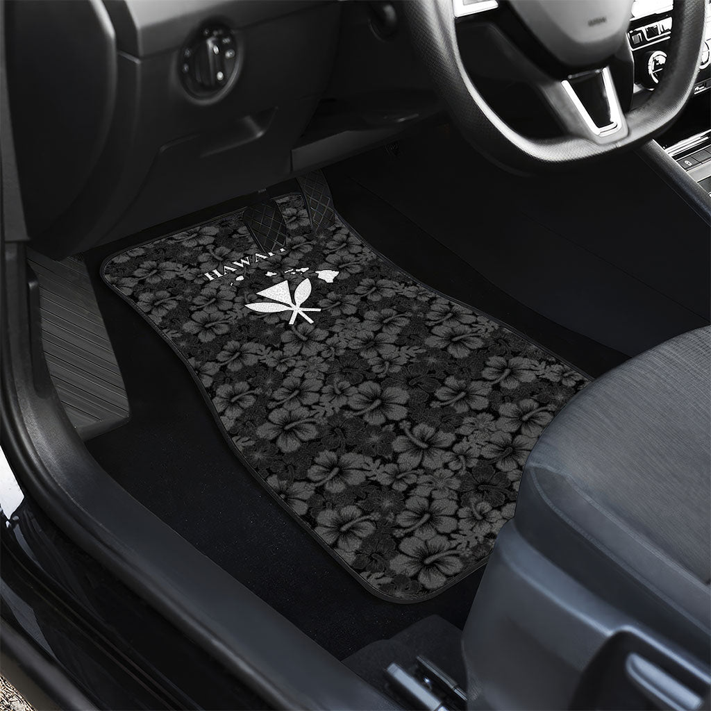 Hawaii Lei Kamehameha Car Mats Ele'ele Seamless Pattern Hibiscus Flower