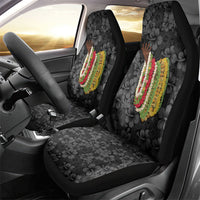 Hawaii Lei Kamehameha Car Seat Cover Ele'ele Seamless Pattern Hibiscus Flower
