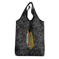 Hawaii Lei Kamehameha Grocery Bag Ele'ele Seamless Pattern Hibiscus Flower