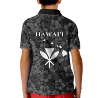 Hawaii Lei Kamehameha Kid Polo Shirt Ele'ele Seamless Pattern Hibiscus Flower
