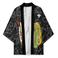 Hawaii Lei Kamehameha Kimono Ele'ele Seamless Pattern Hibiscus Flower