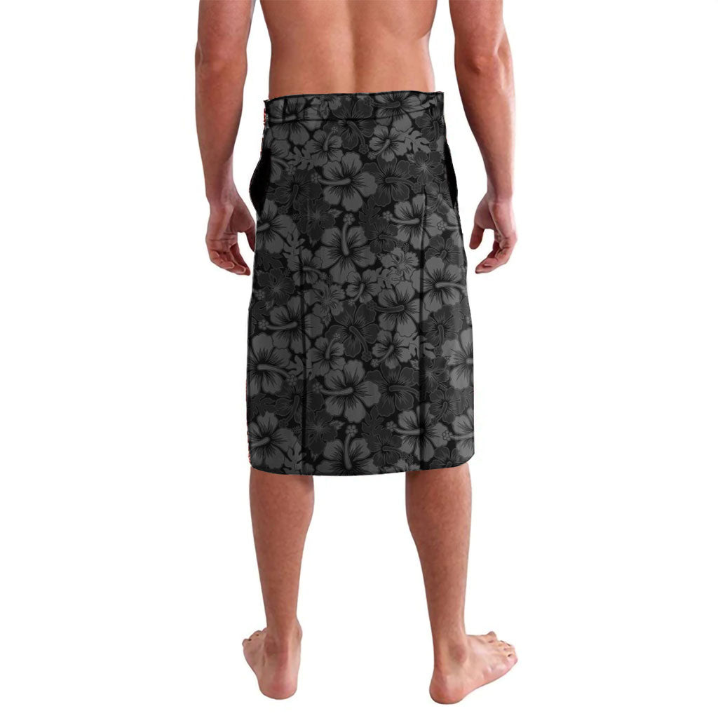 Hawaii Lei Kamehameha Lavalava Ele'ele Seamless Pattern Hibiscus Flower