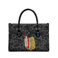 Hawaii Lei Kamehameha Leather Bag Ele'ele Seamless Pattern Hibiscus Flower