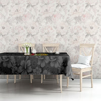 Hawaii Lei Kamehameha Tablecloth Ele'ele Seamless Pattern Hibiscus Flower