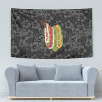 Hawaii Lei Kamehameha Tapestry Ele'ele Seamless Pattern Hibiscus Flower