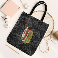 Hawaii Lei Kamehameha Tote Bag Ele'ele Seamless Pattern Hibiscus Flower