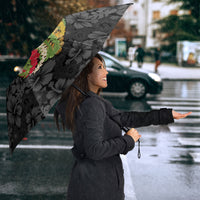 Hawaii Lei Kamehameha Umbrella Ele'ele Seamless Pattern Hibiscus Flower