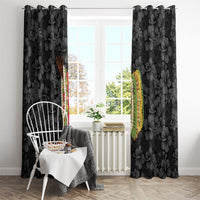 Hawaii Lei Kamehameha Window Curtain Ele'ele Seamless Pattern Hibiscus Flower
