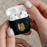 Hawaii Lei Kamehameha AirPods Case Uliuli Seamless Pattern Hibiscus Flower