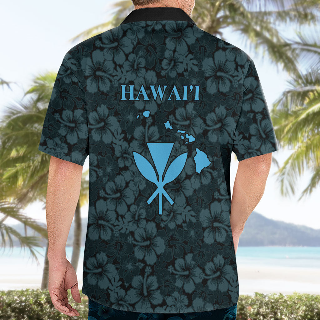 Hawaii Lei Kamehameha Hawaiian Shirt Uliuli Seamless Pattern Hibiscus Flower