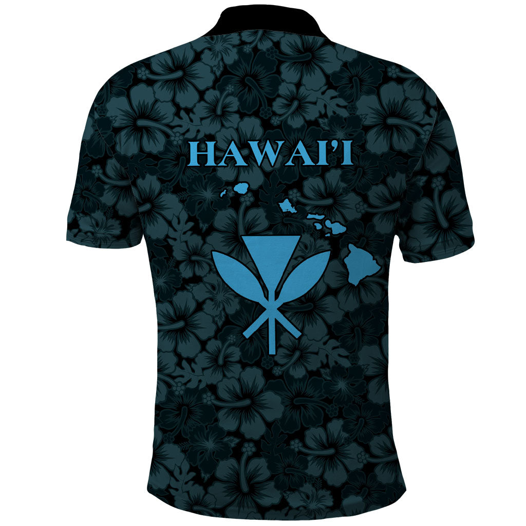 Hawaii Lei Kamehameha Polo Shirt Uliuli Seamless Pattern Hibiscus Flower