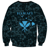 Hawaii Lei Kamehameha Sweatshirt Uliuli Seamless Pattern Hibiscus Flower