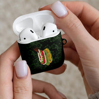 Hawaii Lei Kamehameha AirPods Case Oma'oma'o Seamless Pattern Hibiscus Flower
