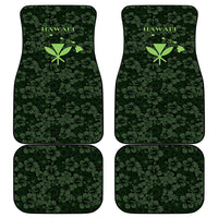 Hawaii Lei Kamehameha Car Mats Oma'oma'o Seamless Pattern Hibiscus Flower