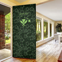 Hawaii Lei Kamehameha Door Cover Oma'oma'o Seamless Pattern Hibiscus Flower