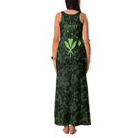 Hawaii Lei Kamehameha Family Matching Tank Maxi Dress and Hawaiian Shirt Oma'oma'o Seamless Pattern Hibiscus Flower