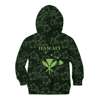 Hawaii Lei Kamehameha Kid Hoodie Oma'oma'o Seamless Pattern Hibiscus Flower