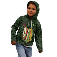 Hawaii Lei Kamehameha Kid Hoodie Oma'oma'o Seamless Pattern Hibiscus Flower