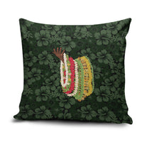 Hawaii Lei Kamehameha Pillow Cover Oma'oma'o Seamless Pattern Hibiscus Flower