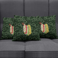Hawaii Lei Kamehameha Pillow Cover Oma'oma'o Seamless Pattern Hibiscus Flower