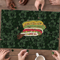 Hawaii Lei Kamehameha Puzzle Oma'oma'o Seamless Pattern Hibiscus Flower