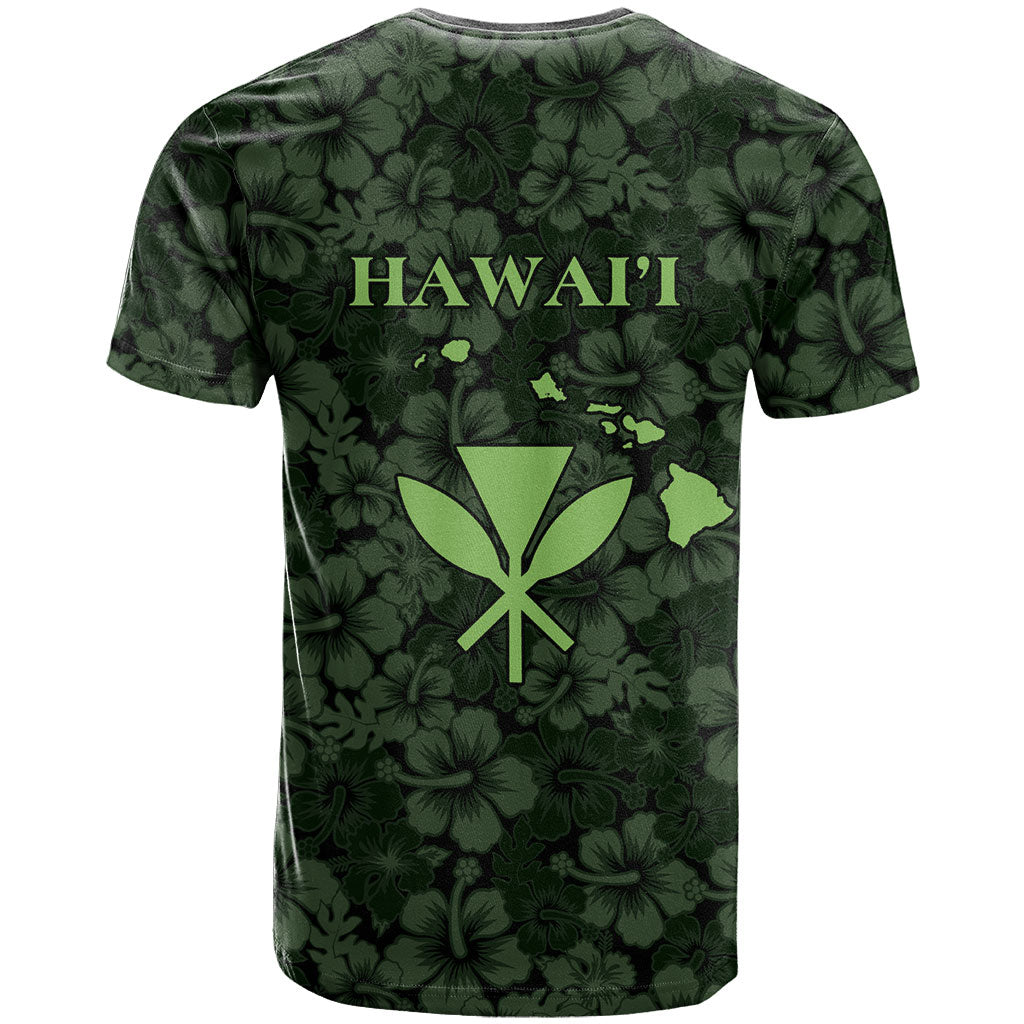 Hawaii Lei Kamehameha T Shirt Oma'oma'o Seamless Pattern Hibiscus Flower