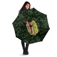 Hawaii Lei Kamehameha Umbrella Oma'oma'o Seamless Pattern Hibiscus Flower