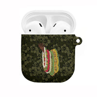 Hawaii Lei Kamehameha AirPods Case Melemele Seamless Pattern Hibiscus Flower