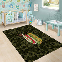 Hawaii Lei Kamehameha Area Rug Melemele Seamless Pattern Hibiscus Flower