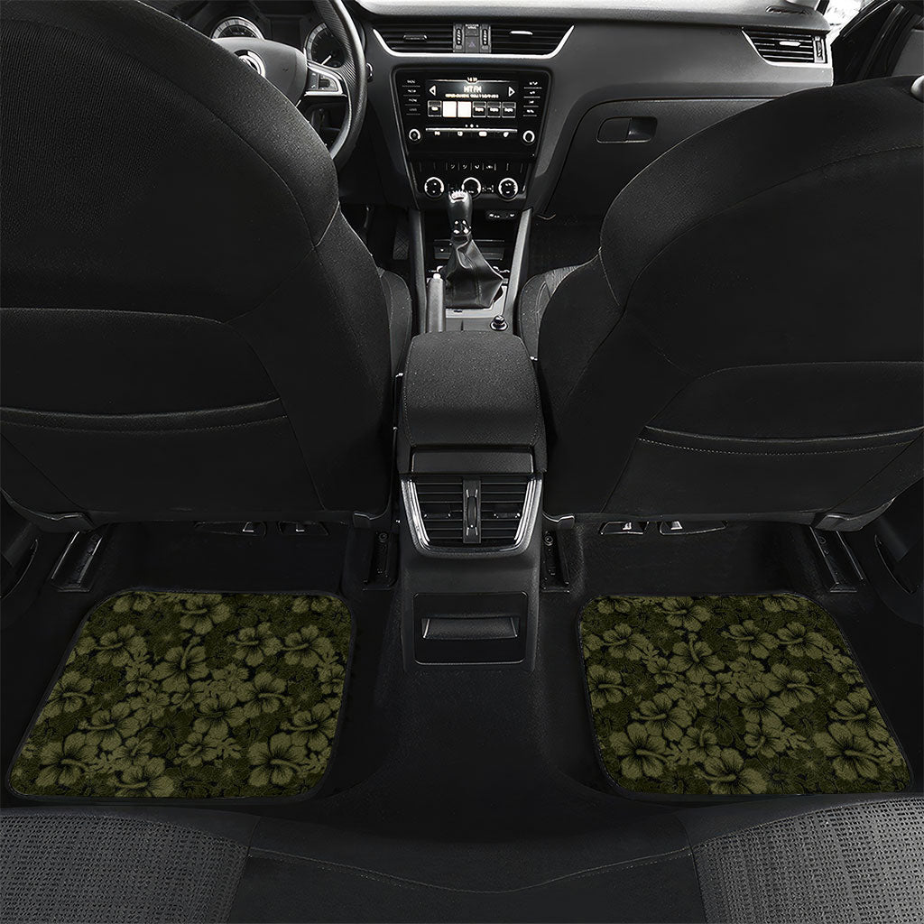 Hawaii Lei Kamehameha Car Mats Melemele Seamless Pattern Hibiscus Flower
