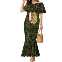 Hawaii Lei Kamehameha Family Matching Mermaid Dress and Hawaiian Shirt Melemele Seamless Pattern Hibiscus Flower