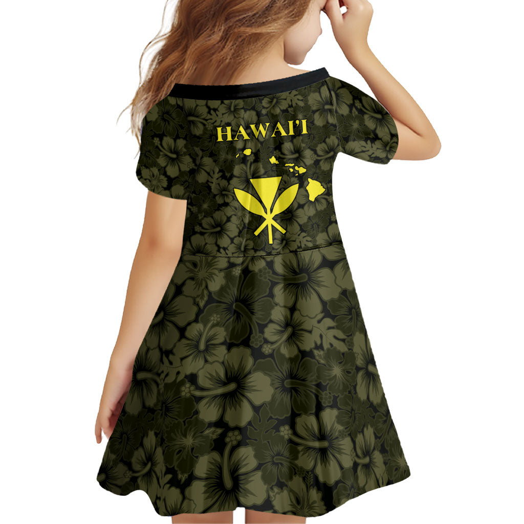 Hawaii Lei Kamehameha Family Matching Off Shoulder Maxi Dress and Hawaiian Shirt Melemele Seamless Pattern Hibiscus Flower