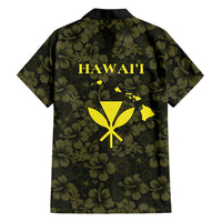 Hawaii Lei Kamehameha Family Matching Off Shoulder Maxi Dress and Hawaiian Shirt Melemele Seamless Pattern Hibiscus Flower