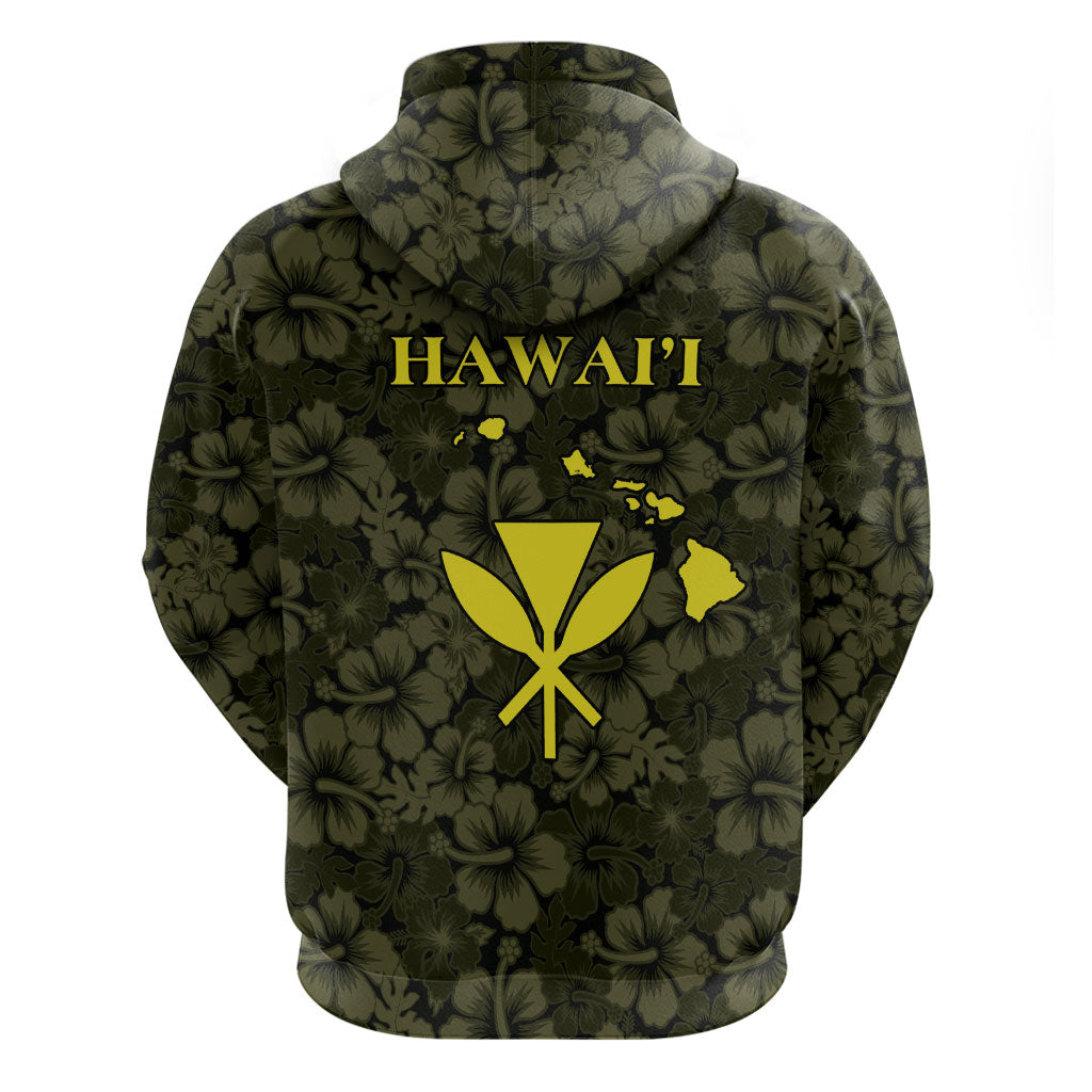 Hawaii Lei Kamehameha Hoodie Melemele Seamless Pattern Hibiscus Flower