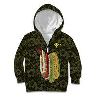 Hawaii Lei Kamehameha Kid Hoodie Melemele Seamless Pattern Hibiscus Flower