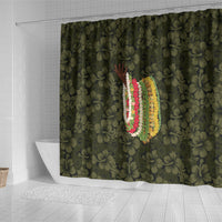 Hawaii Lei Kamehameha Shower Curtain Melemele Seamless Pattern Hibiscus Flower