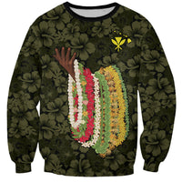 Hawaii Lei Kamehameha Sweatshirt Melemele Seamless Pattern Hibiscus Flower