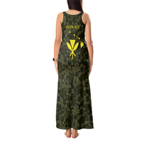 Hawaii Lei Kamehameha Tank Maxi Dress Melemele Seamless Pattern Hibiscus Flower