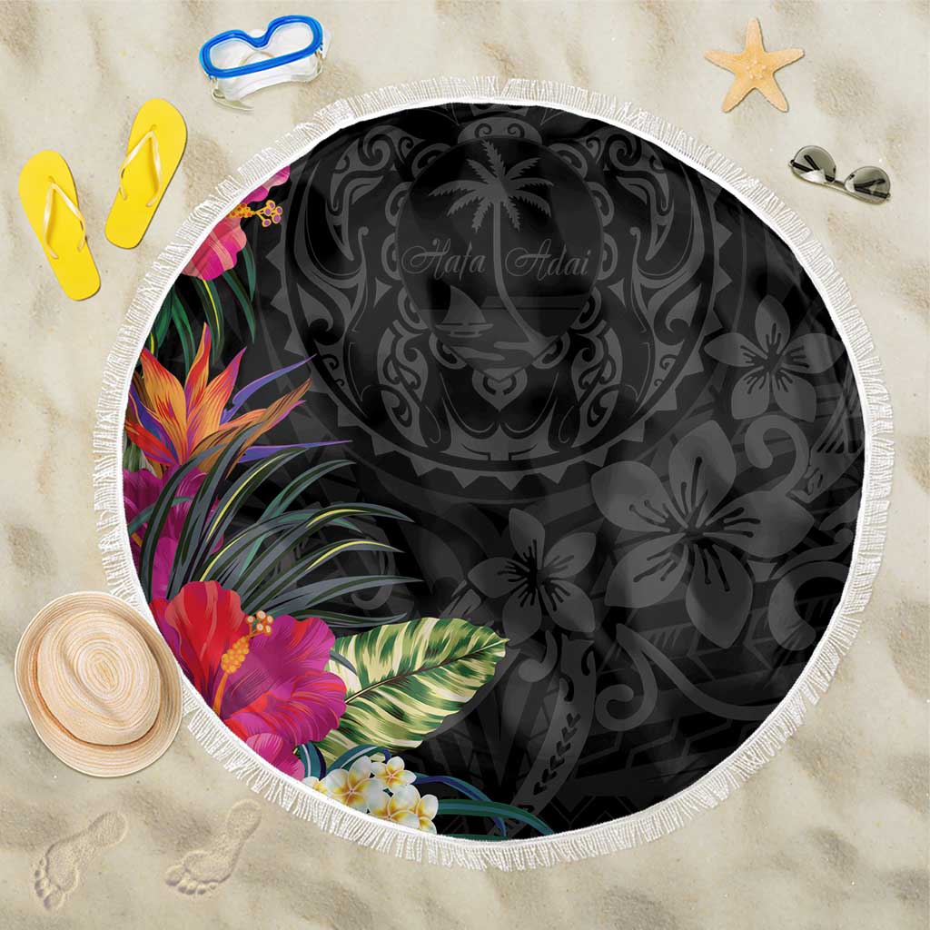 Hafa Adai Guam Beach Blanket Tropical Flowers Colorful Vibes