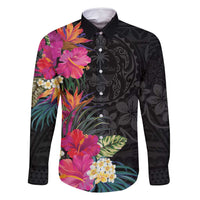Hafa Adai Guam Family Matching Mermaid Dress and Hawaiian Shirt Tropical Flowers Colorful Vibes