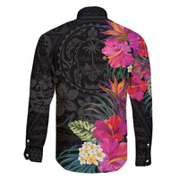 Hafa Adai Guam Family Matching Summer Maxi Dress and Hawaiian Shirt Tropical Flowers Colorful Vibes