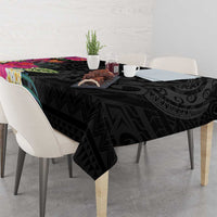 Hafa Adai Guam Tablecloth Tropical Flowers Colorful Vibes