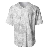 Samoa Lotu Tamaiti Baseball Jersey White Sun Day Beauty Hibiscus Ver01 LT9 White - Polynesian Pride