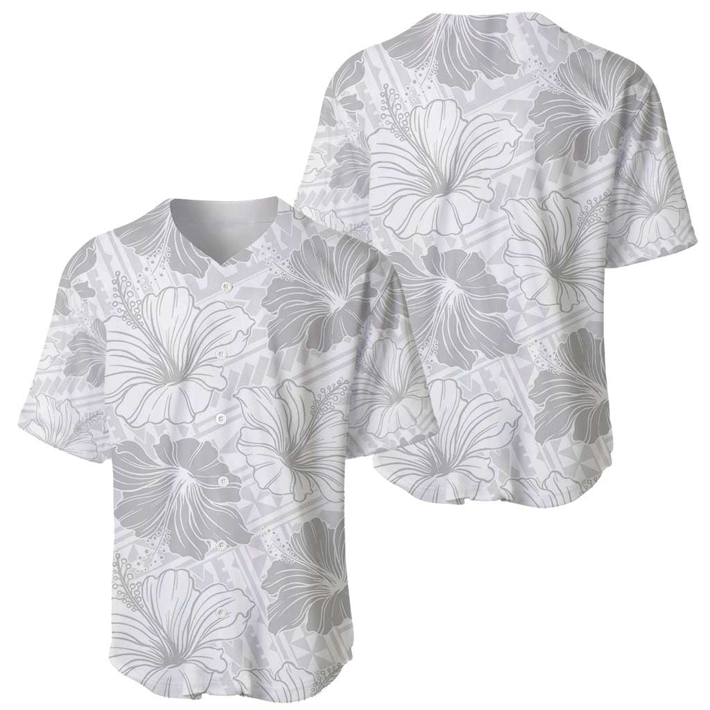 Samoa Lotu Tamaiti Baseball Jersey White Sun Day Beauty Hibiscus Ver01 LT9 - Polynesian Pride